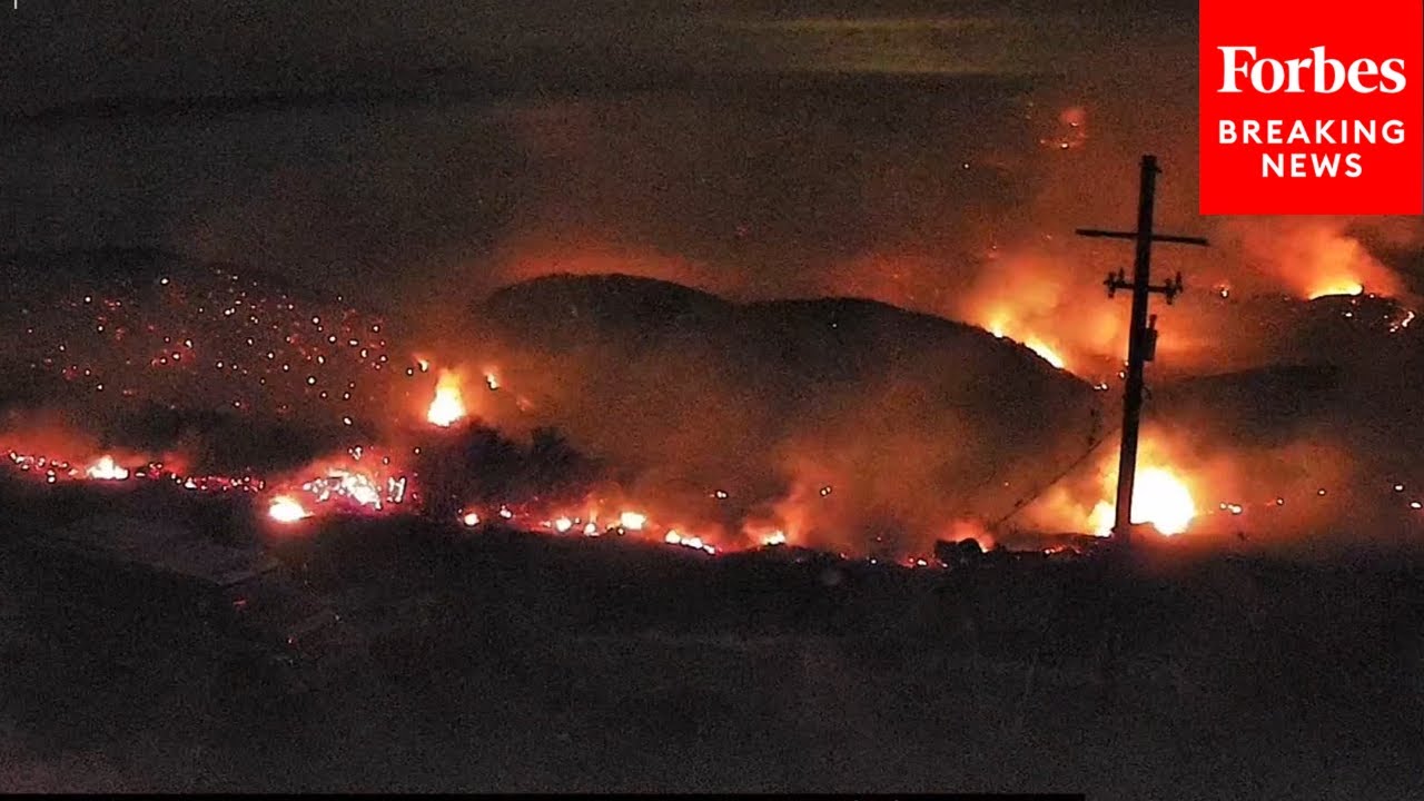 Timelapse Footage Captures Spread Of Gifford Fire As It Continues To Burn In Southern California