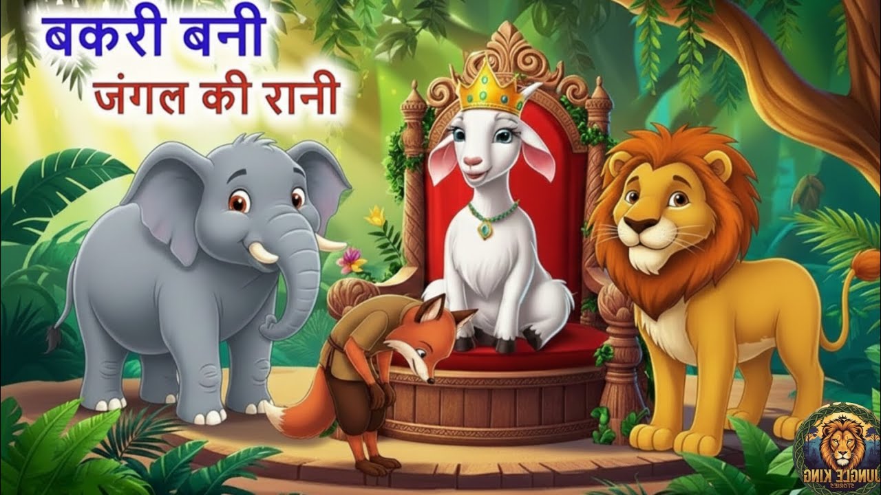बकरी बनी जंगल की रानी।हिंदी कहानी bakri bani jungle ki rani moral story 