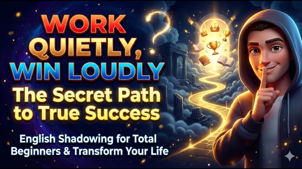 Work Quietly, Win Loudly The Secret Path to True Success || English Shadowing for Total Beginners