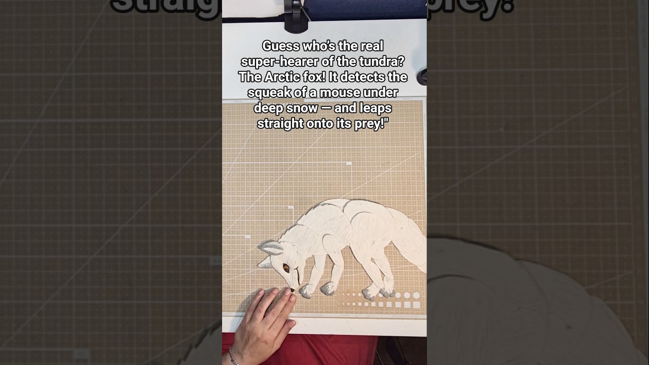 Check out how I animated the Arctic fox! #animals #arcticfox #fox #claymation #stopmotion #nature