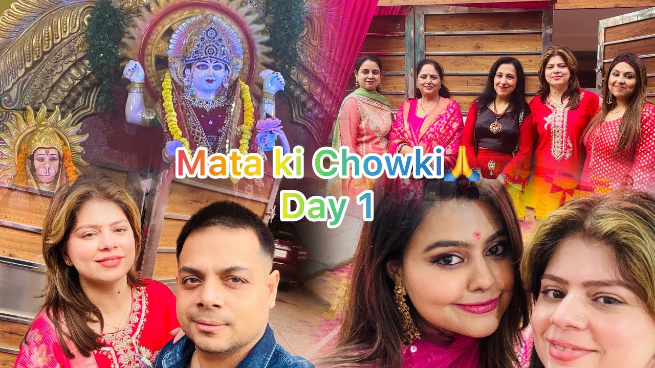 Delhi Wedding❤️|| Day 1 || Mata ki Chowki 🙏||