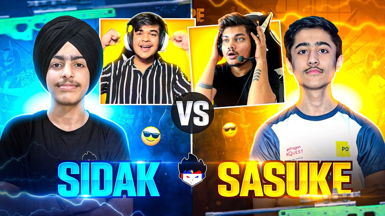 Sidak Vs Sasuke 😮 1 VS 1 🥵 Ritik & legend Casting 😱🔥 - The Most Awaited Fight 🛐 Free Fire