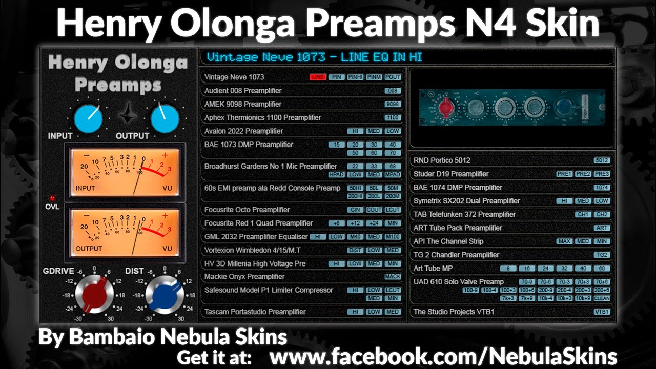 Henry Olonga Preamps Nebula N4 Skin
