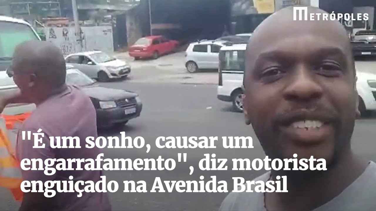 Motorista causa engarrafamento no Rio e brinca: “Era um sonho”