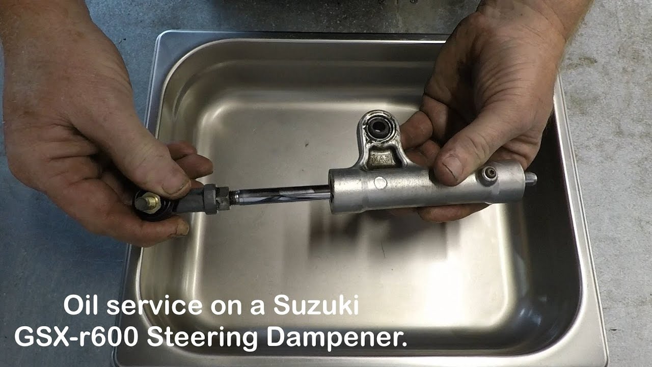2003 GSX-r600 Steering dampener oil replacement.