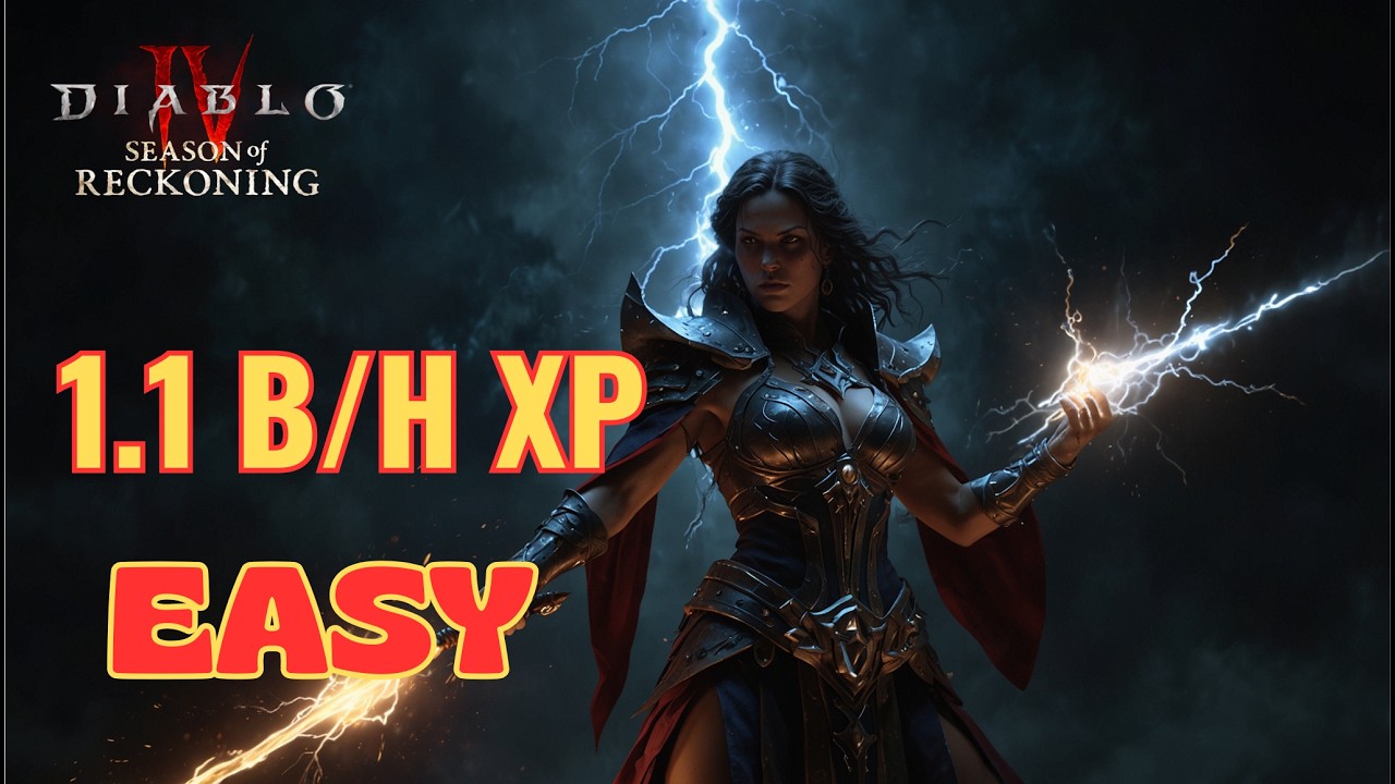 1.1 BILLION EXP PER HOUR! The best farming in Diablo IV: Lord of Hatred!