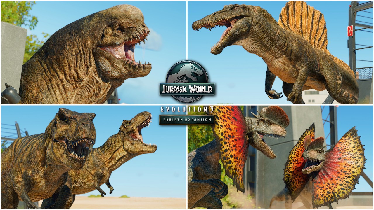 All Movie Dinosaur Skins in Rebirth Expansion and Other Special Skins in Jurassic World Evolution 3