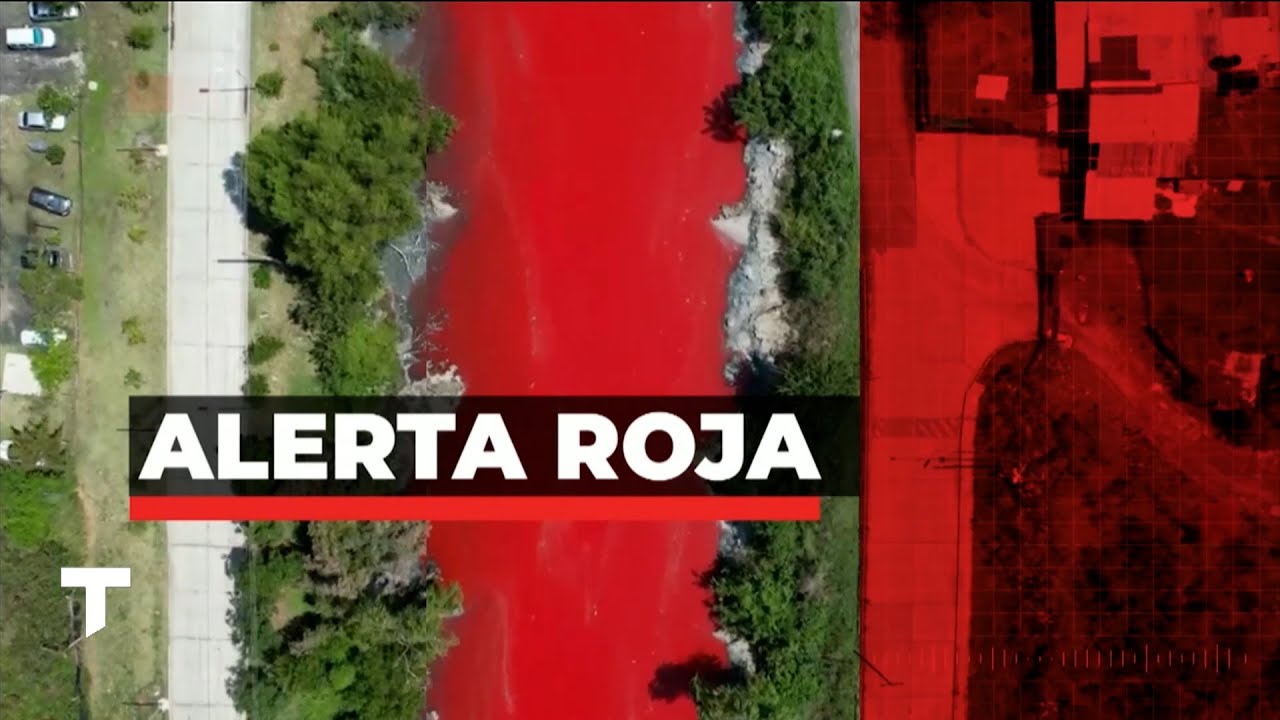 DESASTRE AMBIENTAL EN AVELLANEDA: El arroyo Sarandí amaneció teñido de rojo