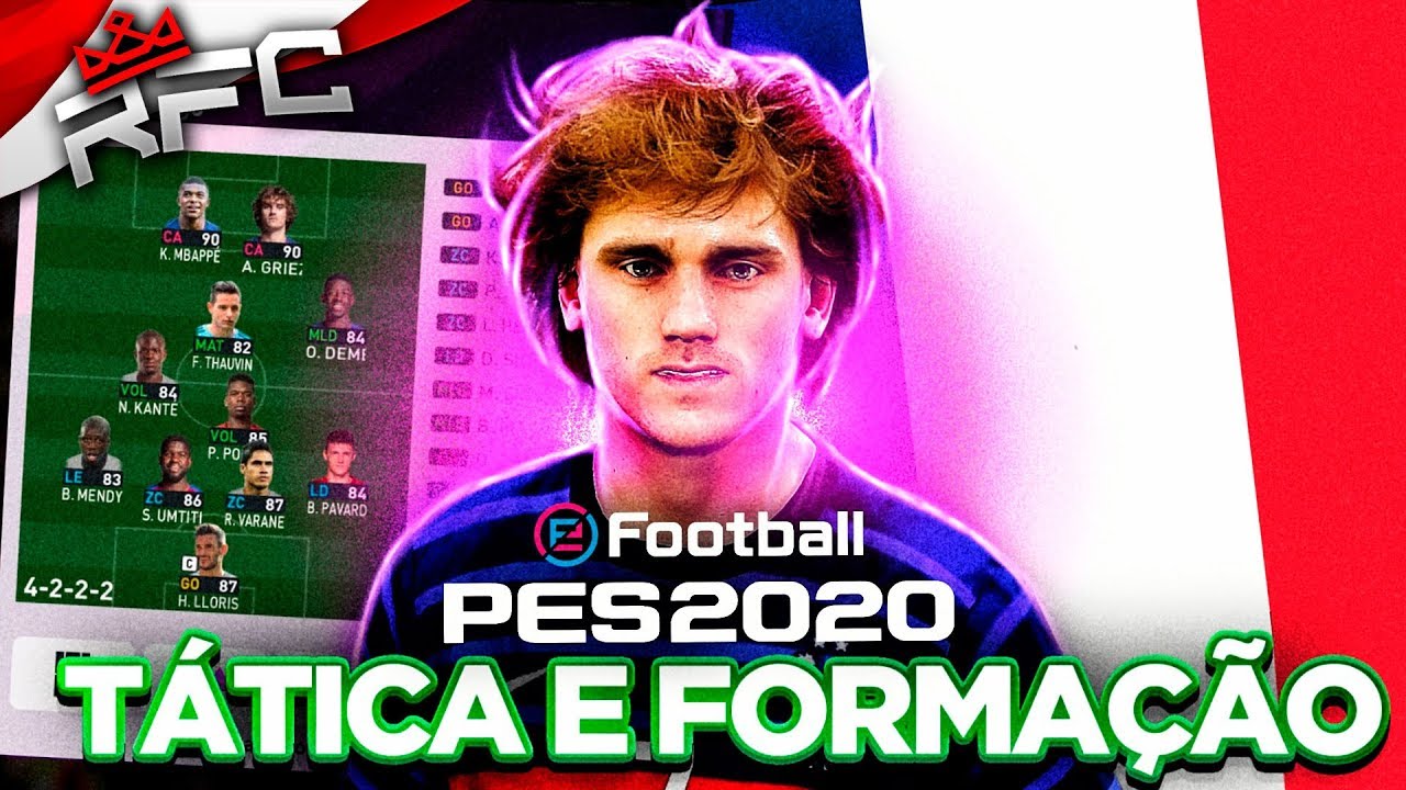 PES 2020 - A MELHOR TÁTICA E FORMAÇÃO FRANÇA / BEST FORMATION, BEST TACTICS FRANCE
