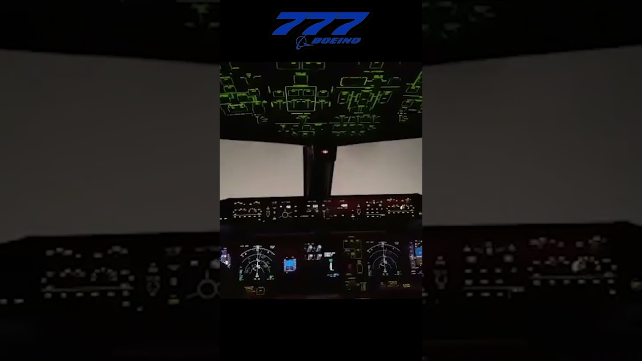 Boeing 777 Autopilot Landing Cockpit View [Zero Visibility] 