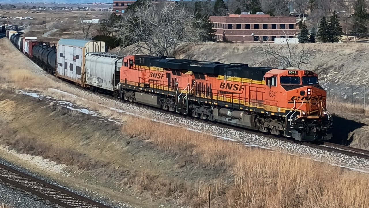 BNSF 6341 Leads the H-LAUDEN at the Broomfield Siding
