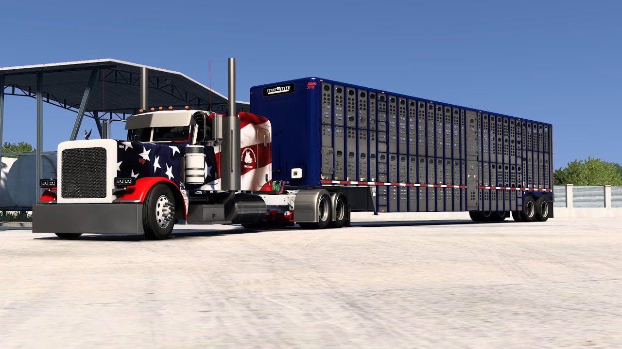 American Truck Sim |Pizzster 389 |Hauling Cattle |Slim505 USA Truck Skin| CO - MT | Live