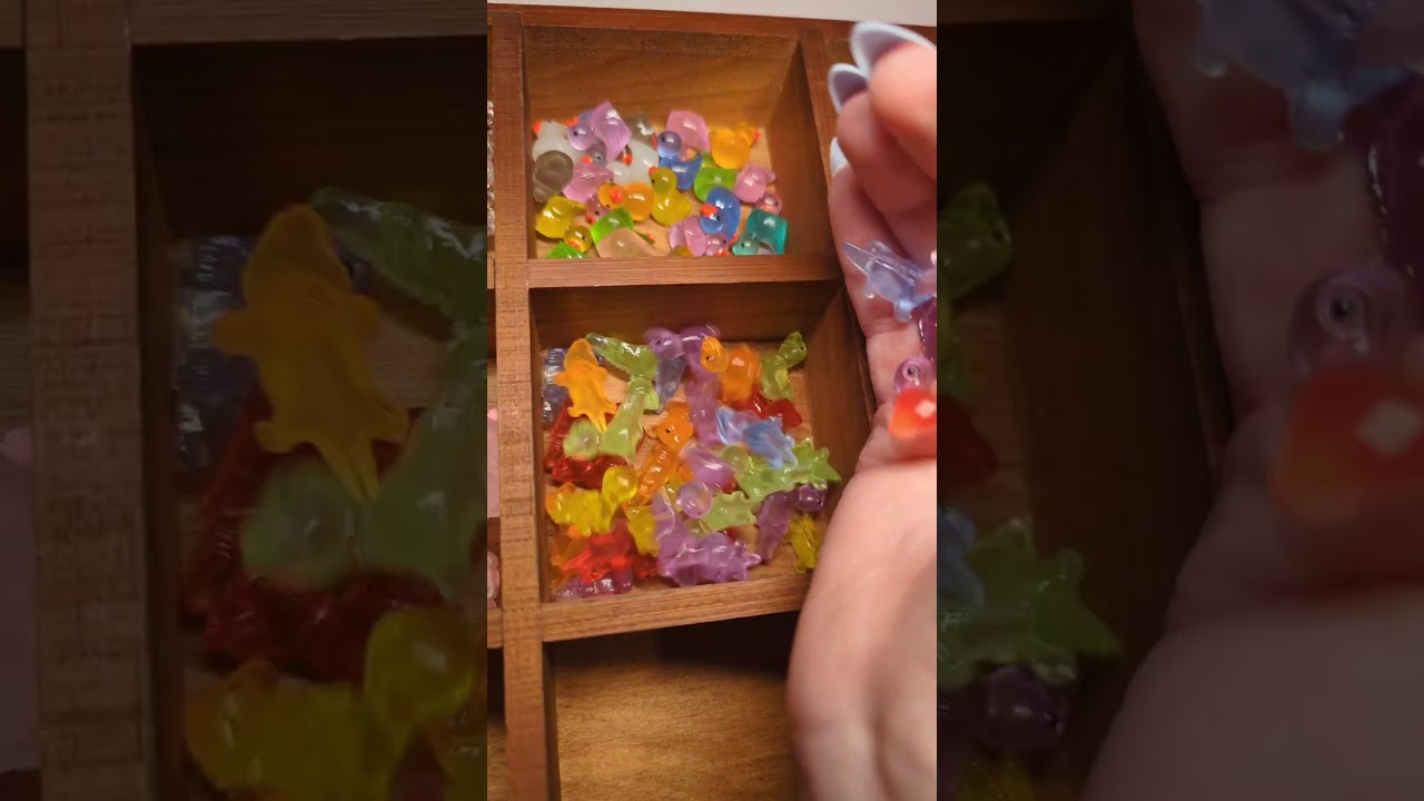 ASMR organizing my mini animal charms 🎵❤️