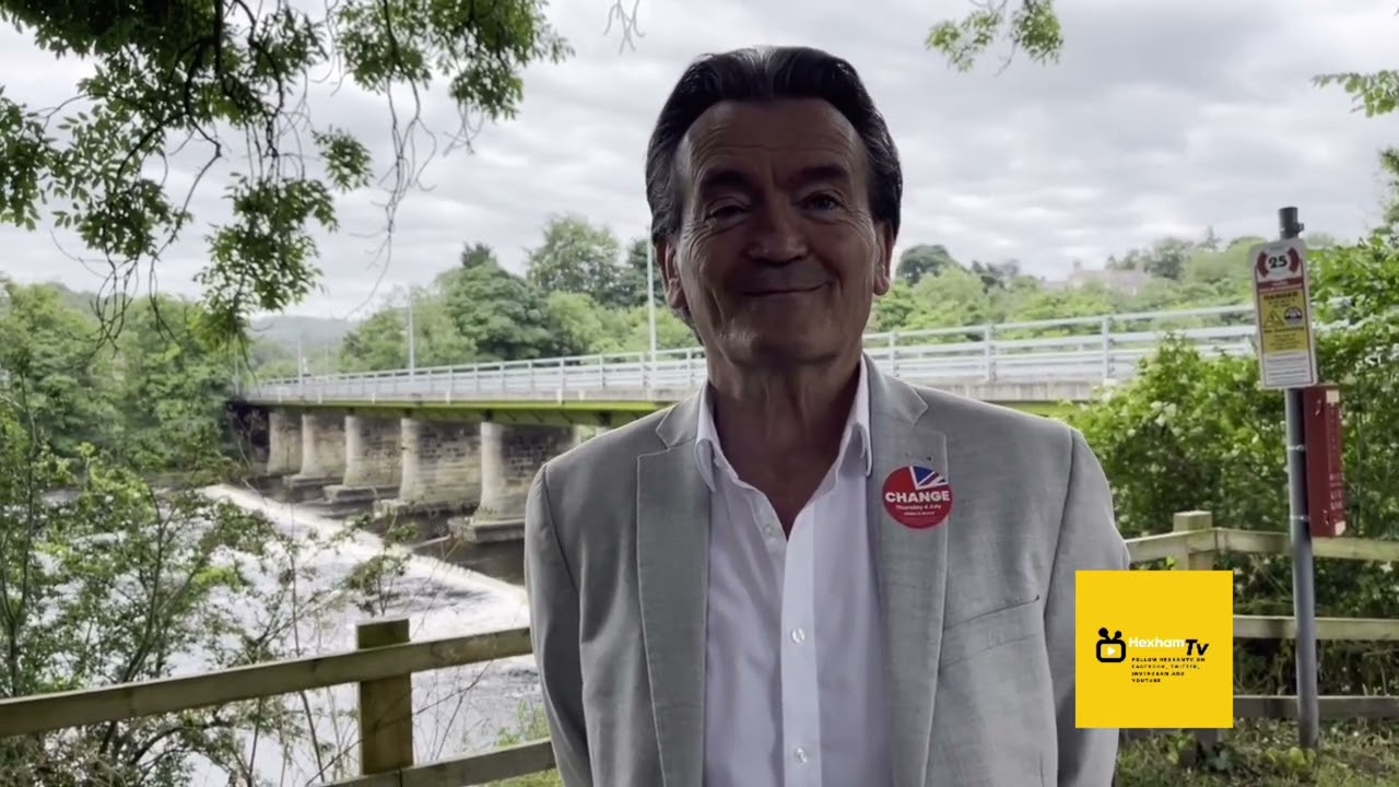 Feargal Sharkey visits Wylam, Northumberland to talk about water pollution in the River Tyne