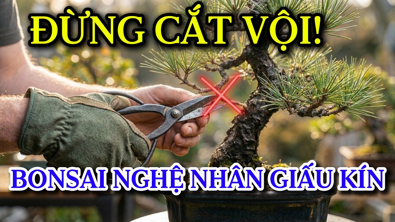 Đừng Cắt Vội! Sự Thật Về 12 Loại Cành Kỵ Trong Bonsai Nghệ Nhân Giấu Kín