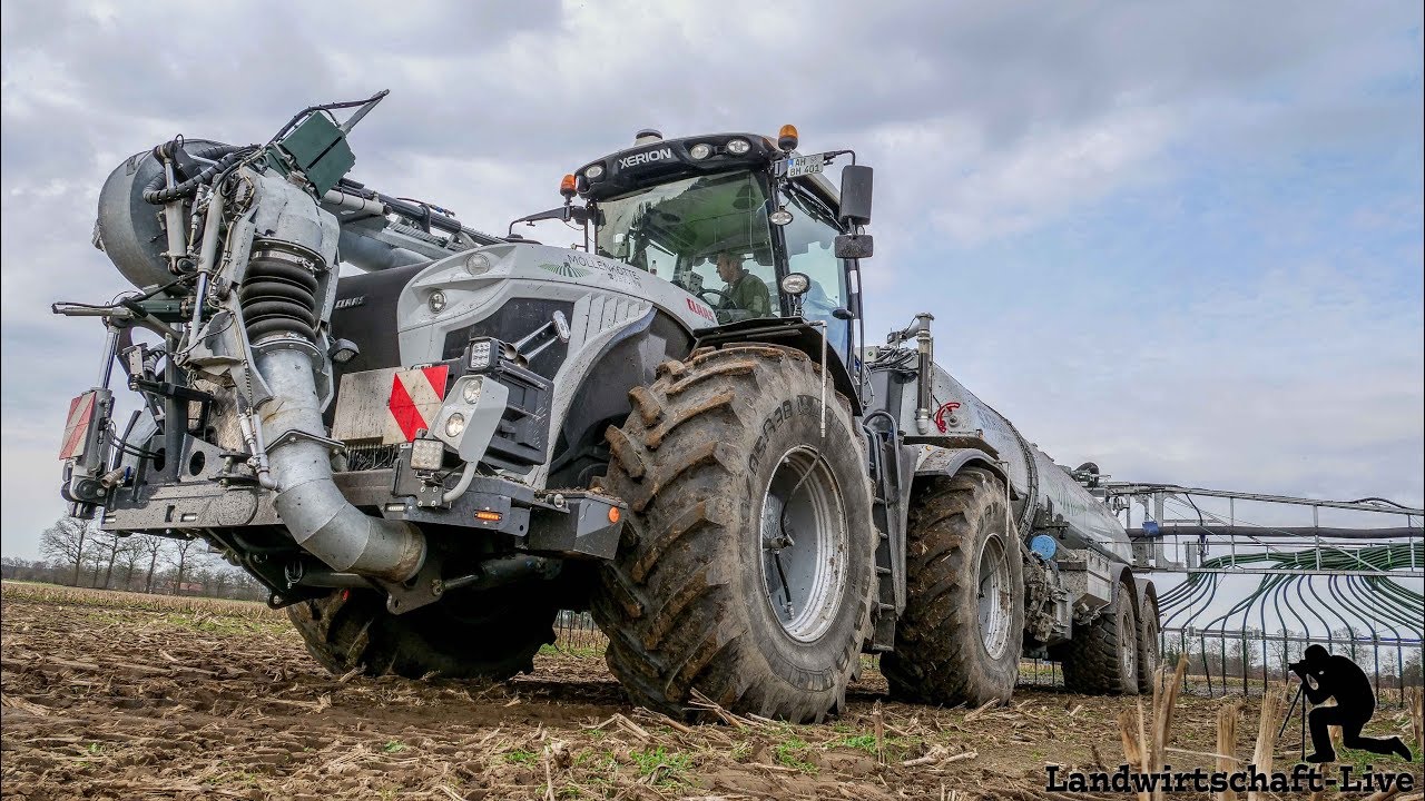 Claas Xerion 4000 ,,White Elegance´´ & 28m³ Krude Schwanenhalsfass | LU Möllenkotte