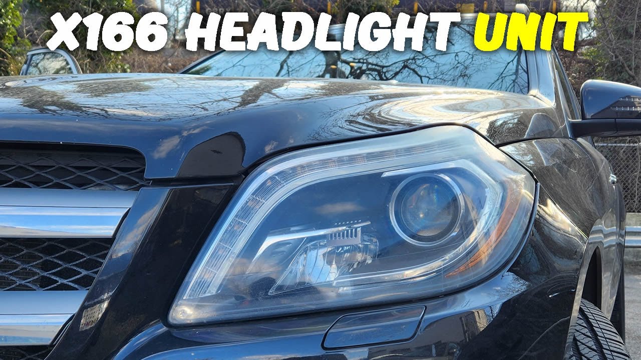 Как снять блок фары на Mercedes GL550 X166 2015 (2012-2015) #фара #снятие #gl550