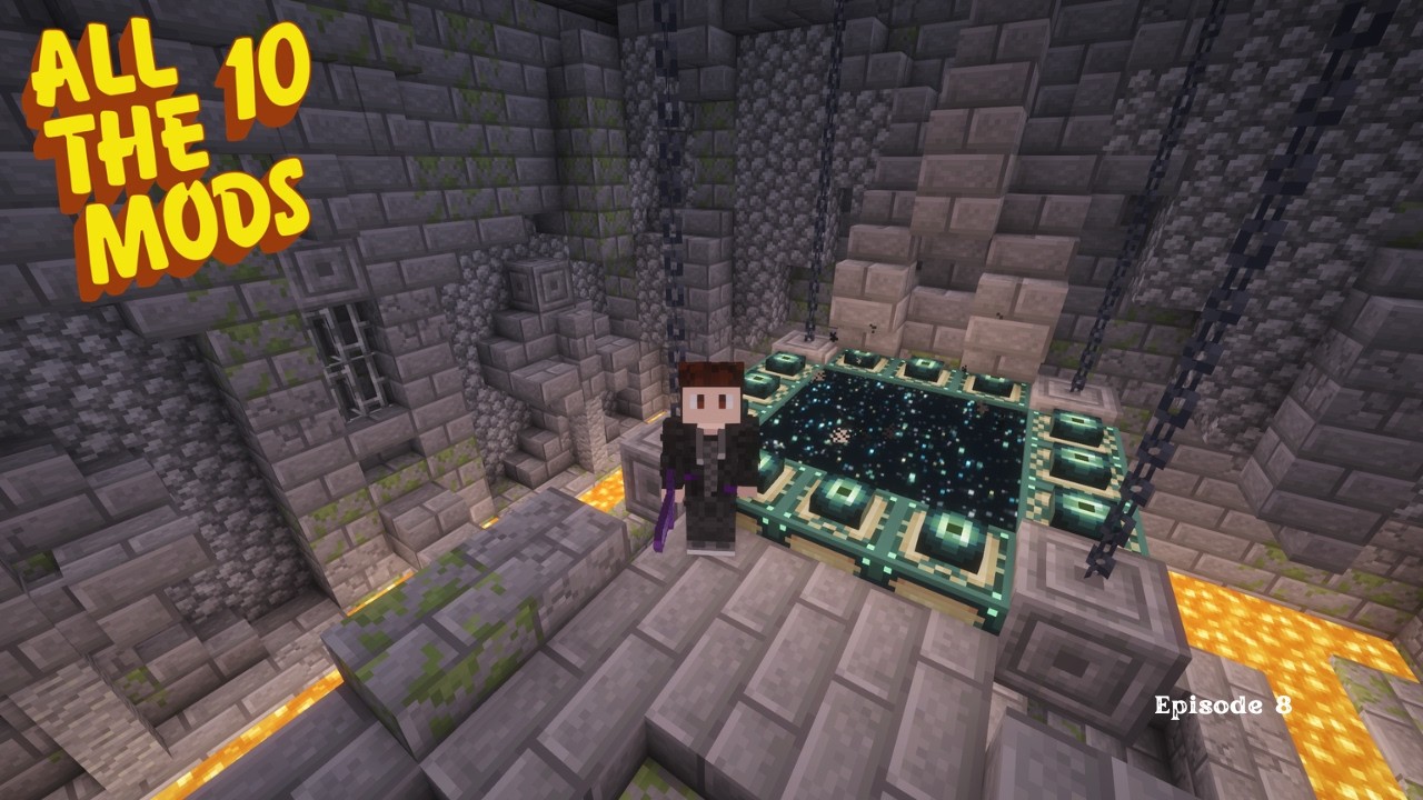Stronghold Loots and Dragon Fight! | Minecraft All The Mods 10 Episode 8 (No Commentary)