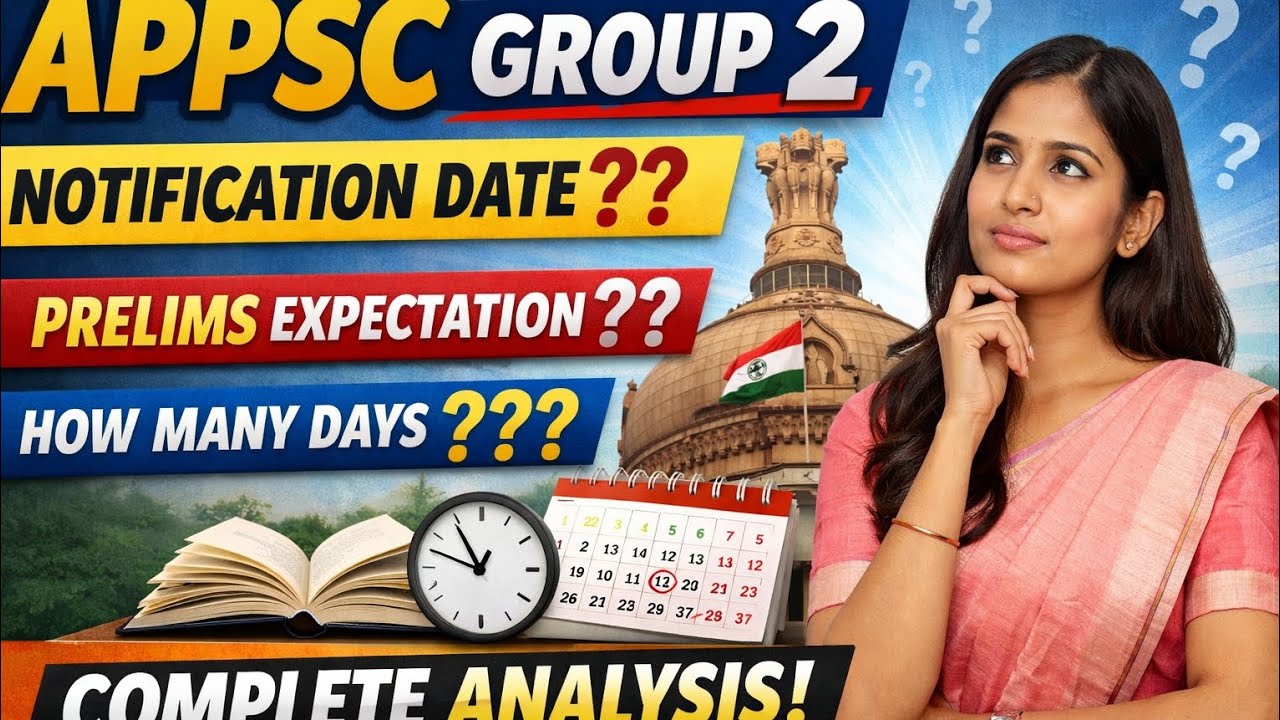 ✅️✅️Appsc group 2 notification date,prelims date ..complete analysis🎯🎯🎯