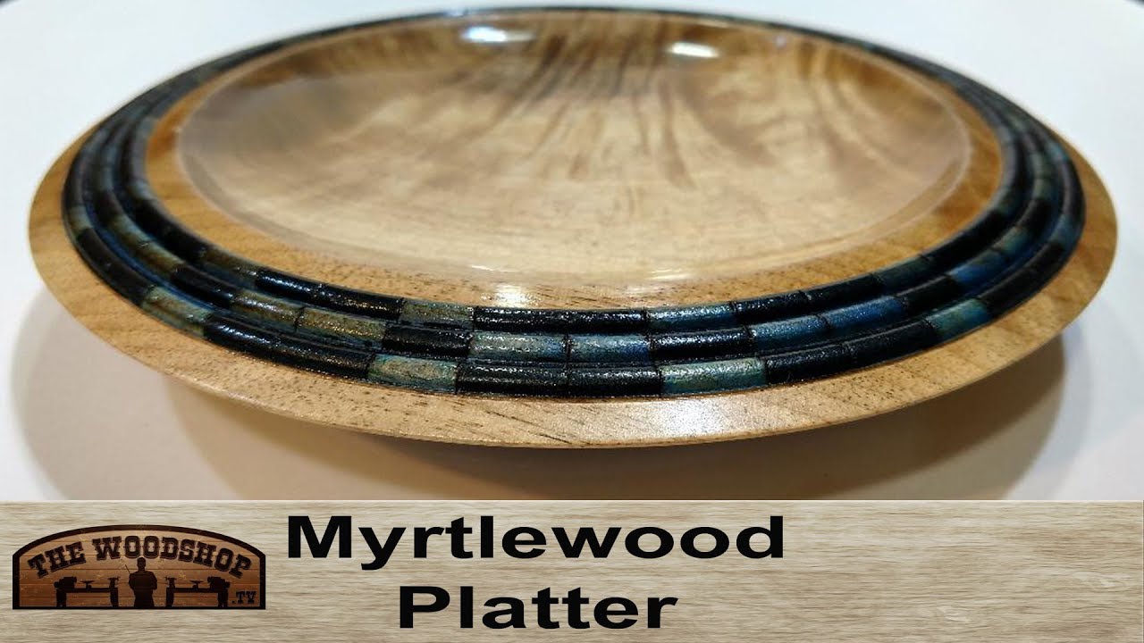 Woodturning Myrtlewood Platter | Carl Jacobson
