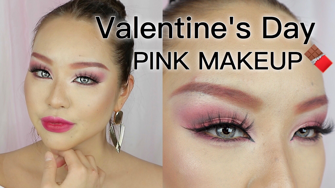 ほぼプチプラでバレンタインピンクメイク｜VALENTINE`S DAY MAKEUP | PINK MAKEUP