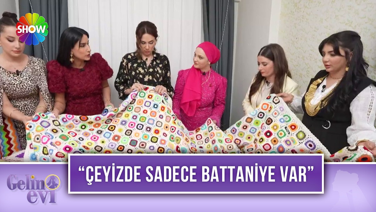 Safiye Gelin'in kayınvalidesinin ördüğü TV battaniyesi | Gelin Evi 1667. Bölüm