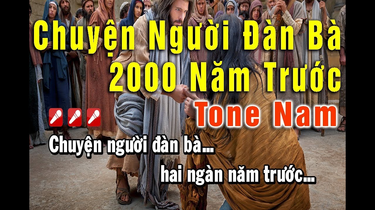 Chuyện Người Đàn Bà 2000 Năm Trước Karaoke Tone Nam Nhạc Sống HD 1080 | Liam Lương | Nhạc Thánh Ca