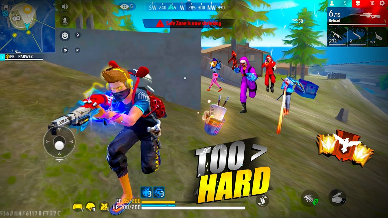FREEFIRE🔥Solo vs Squad AWM + VSK94 🤯 21 Kills Op But Ending 😭 Garena freefire | PK GAMERS #freefire