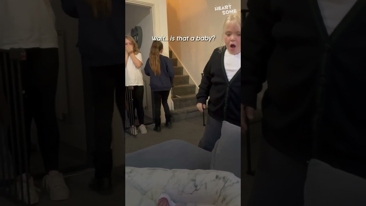 Sisters Meet Their Baby Brother for the First Time 💙
