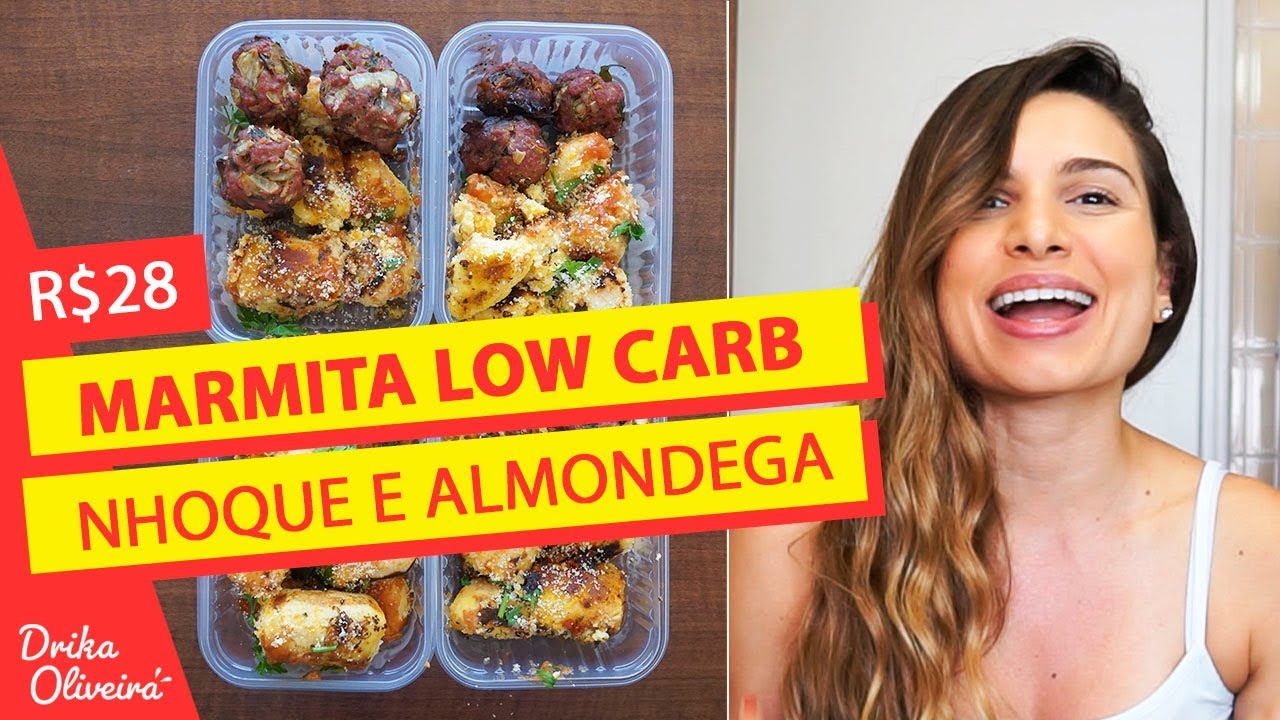 R$ 28 - RECEITA DE ALMÔNDEGAS SIMPLES | MARMITA FIT | Receitas Low Carb #Ep.24