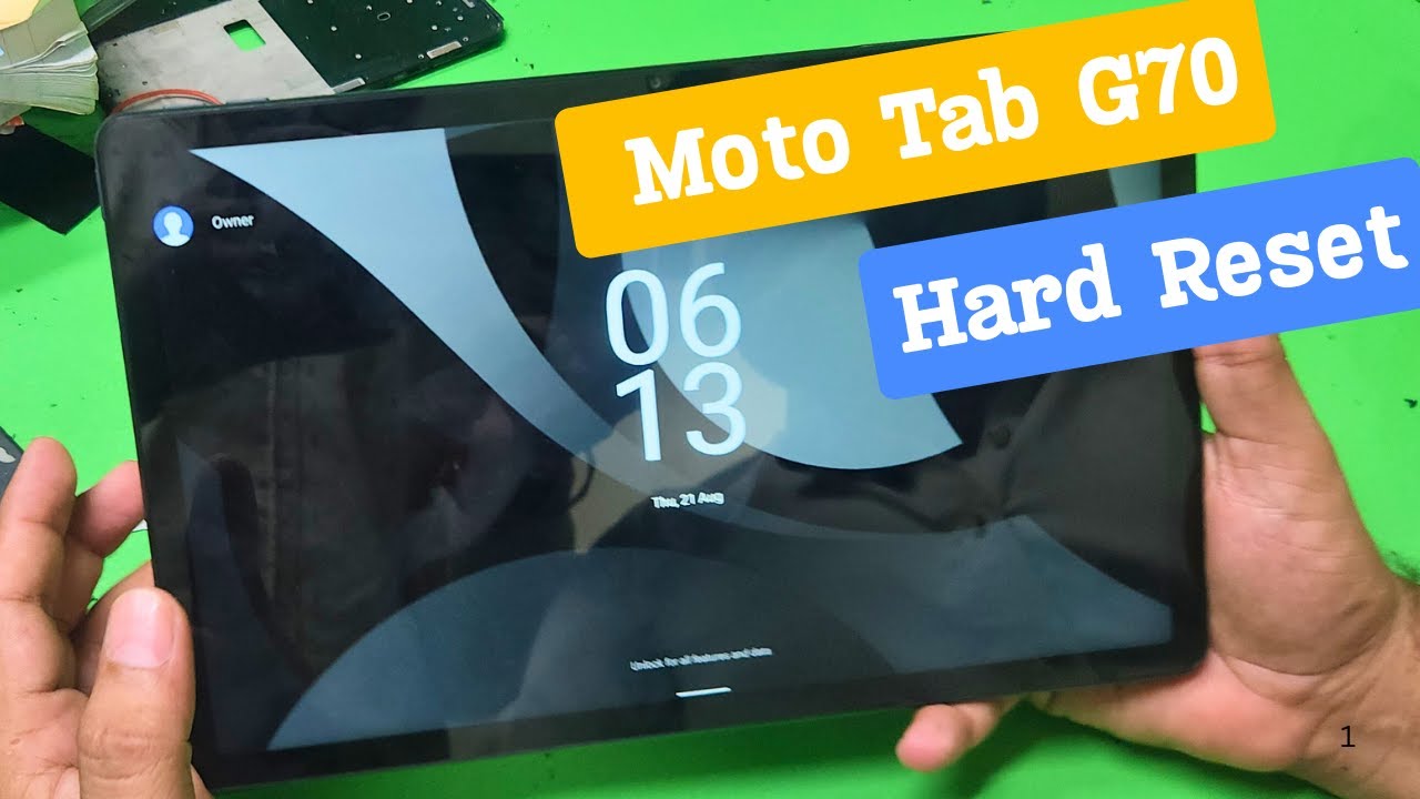 Motorola Moto Tab G70 Hard Reset Pattern Lock Or Pin Lock ! moto tab g70 hard reset