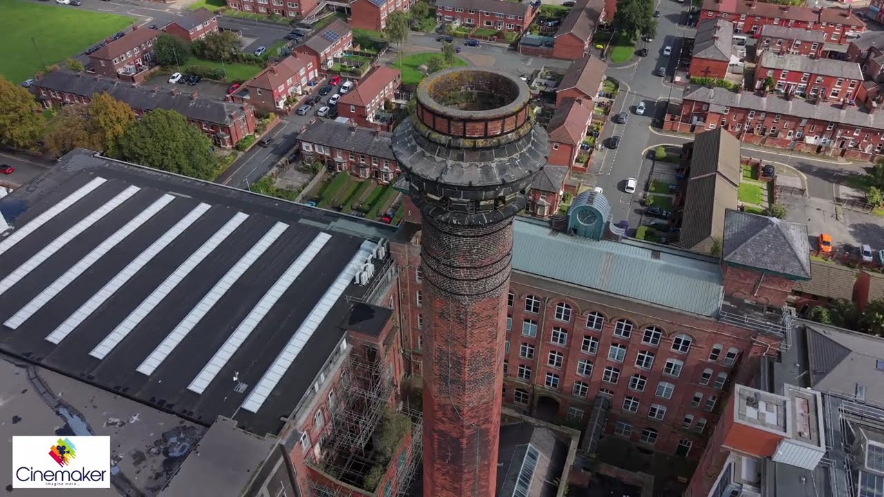 Reddish Mills Stockport 4K Drone Views