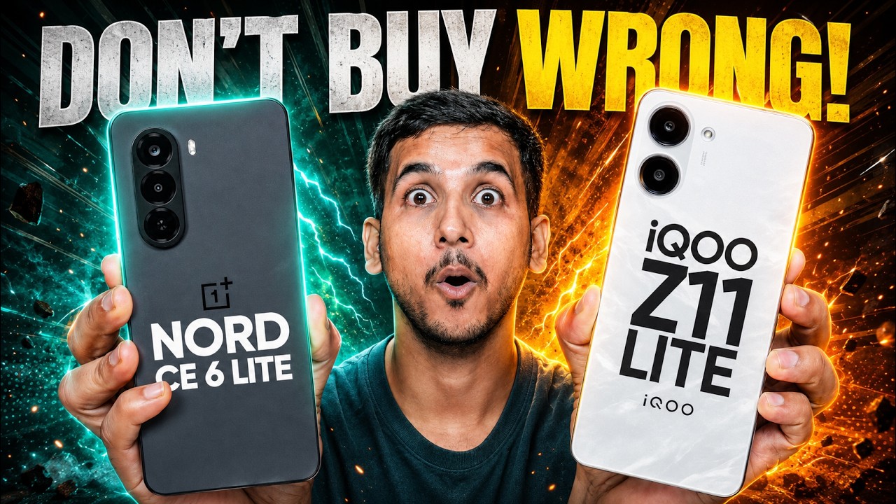 iQOO Z11 Lite vs OnePlus Nord CE6 Lite🔥DON'T WASTE YOUR MONEY!🚨