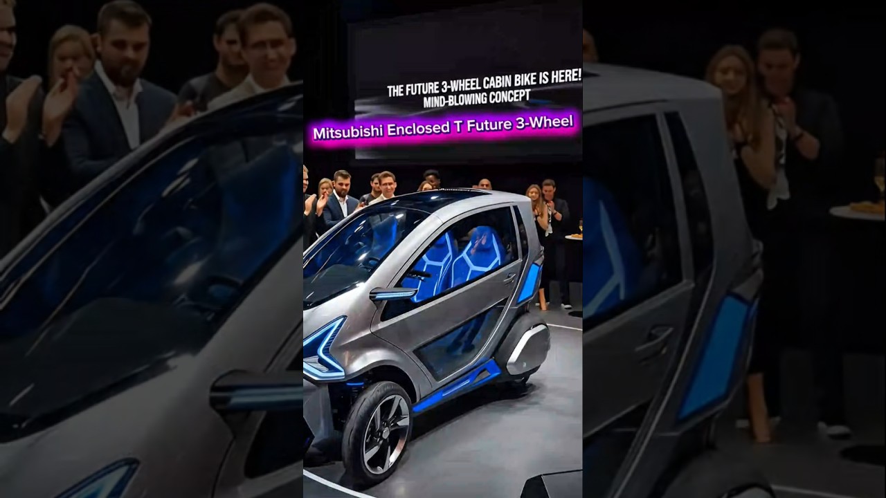 2026 Mitsubishi Enclosed Trike 😱 The Future 3-Wheel Cabin Bike is Here! Mind-Blowing Concept