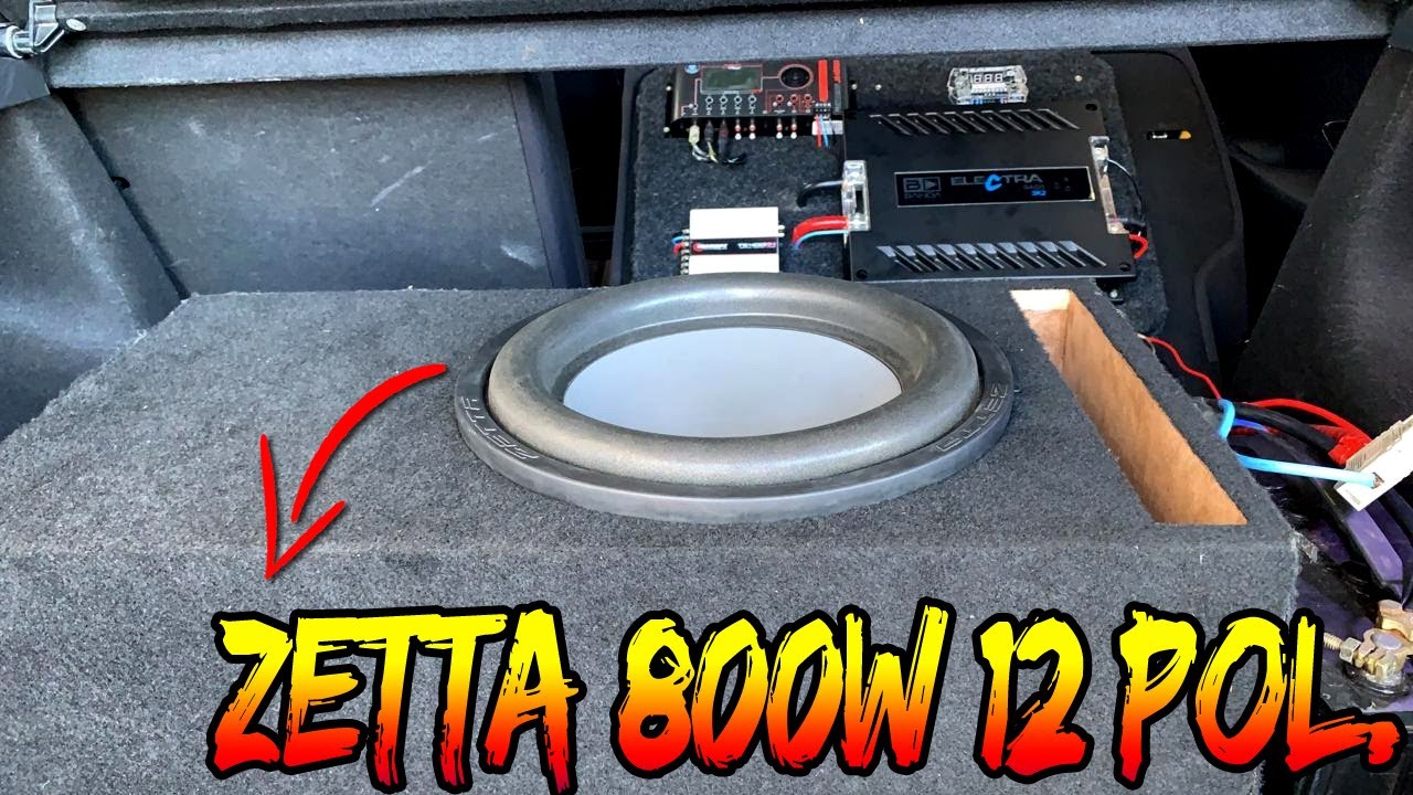 I30 COM 1 SUBWOOFER ZETTA 800W 12 POL. BANDA ELECTRA 3K2 | GRAVE FORTE!!!
