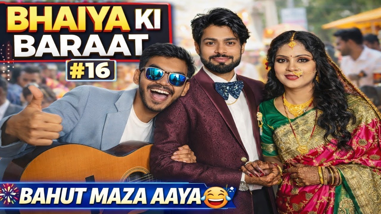 16th vlog ❌ Bhaiya ki baraat ✅ 😂#viralguitarwalajamui #bhaiyakibaraat #viralvlogs #youtubevlog #vlog