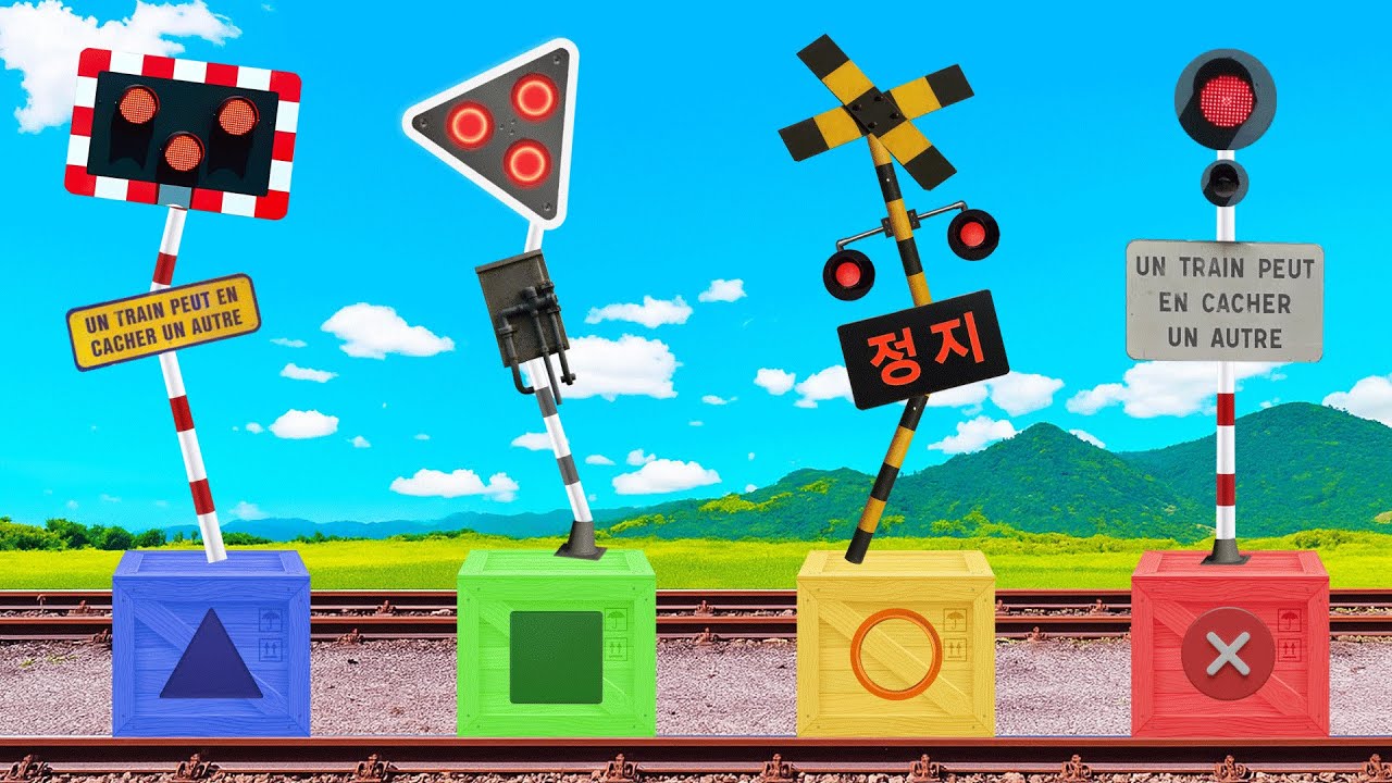 【線路アニメ】電車に乗っているときの面白い出来事🚀🚀🚀Best Fumikiri Railroad Crossings Meme Animation