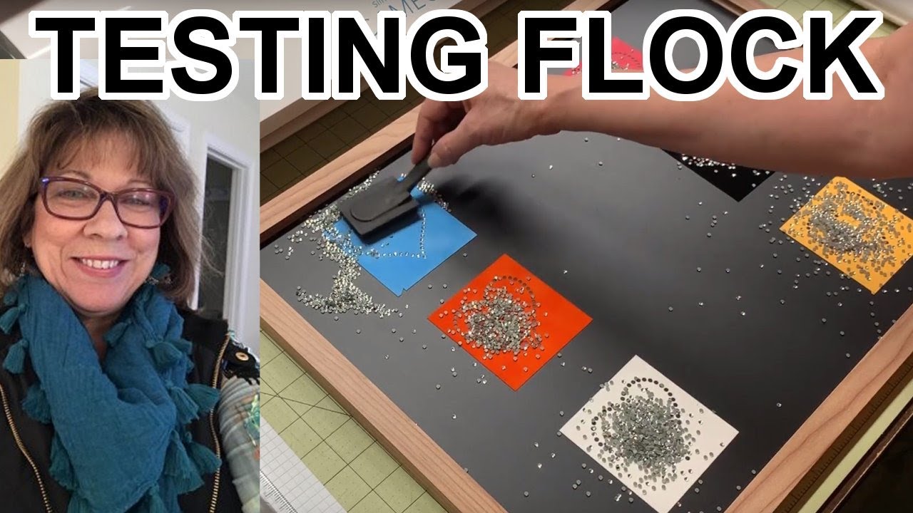 TESTING Various Brands of Sticky Flock and Cardstock for Rhinestones.