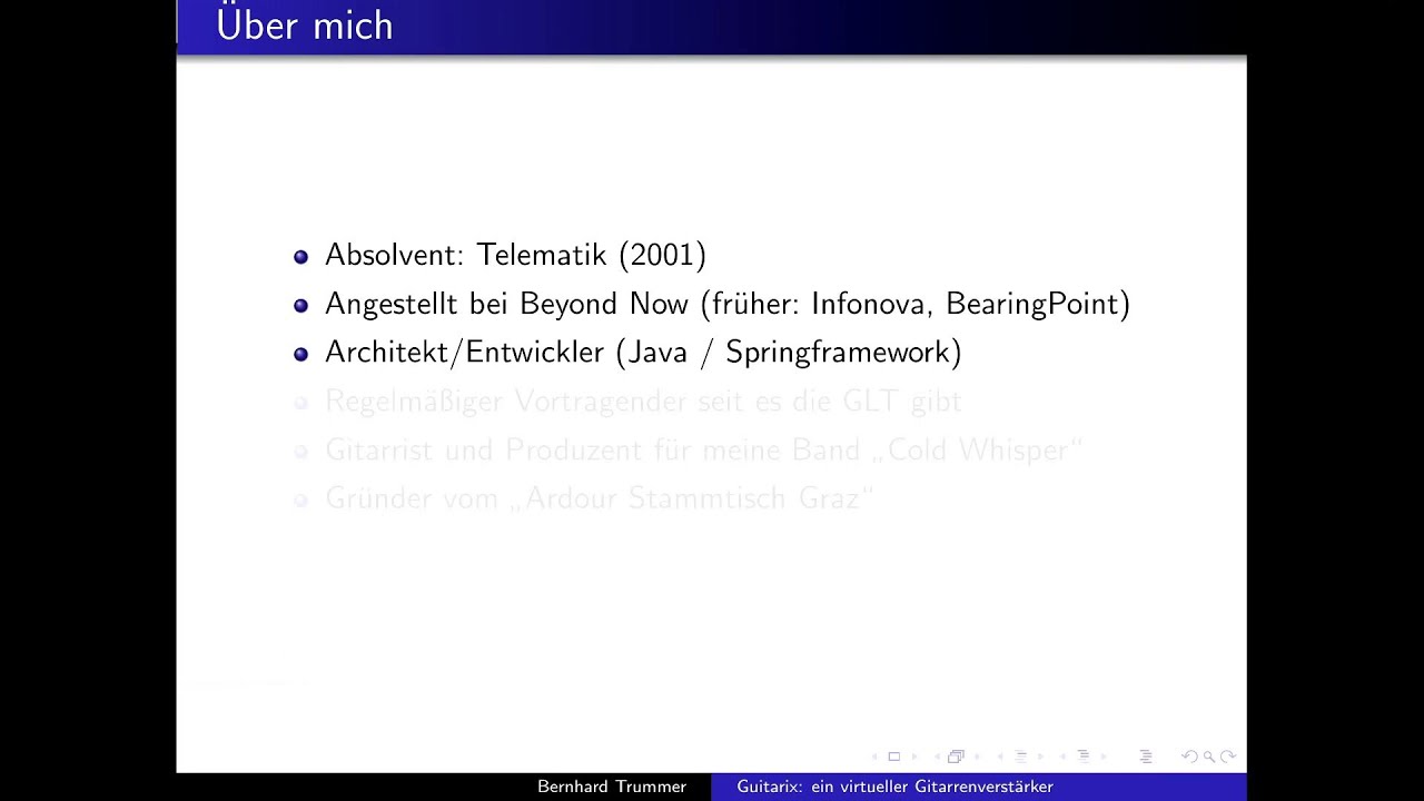 Grazer Linuxtage 2025 - Guitarix: ein virtueller Gitarrenverst&auml;rker f&uuml;r Linux