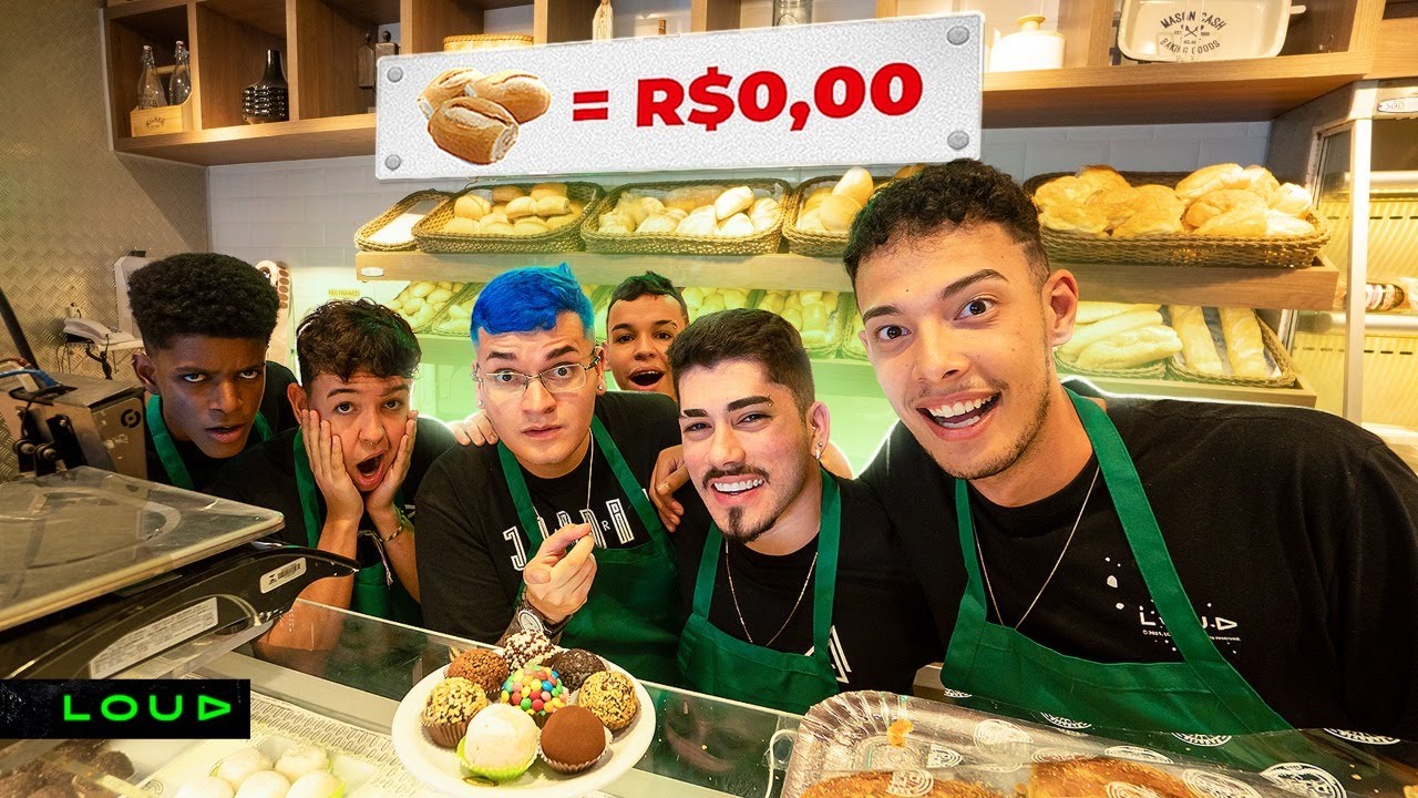ABRIMOS UMA PADARIA COM TUDO GRÁTIS NA LOUD!!
