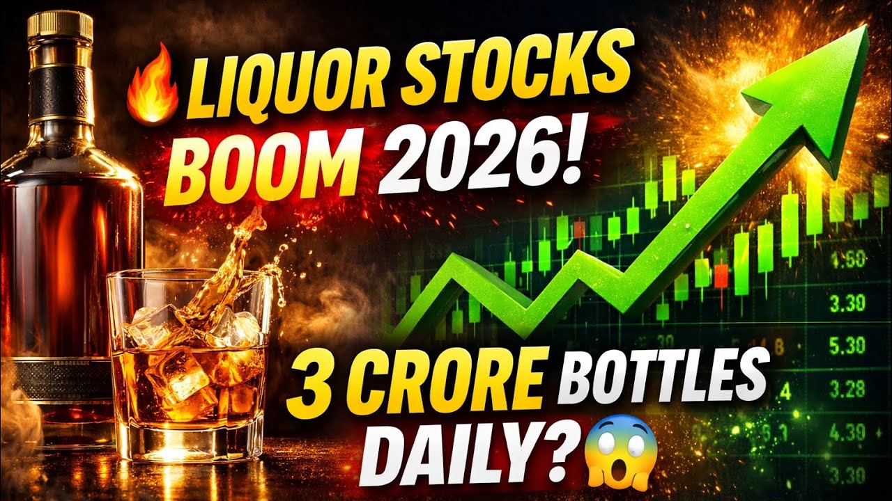 🚀 Top Liquor Stocks 2026 | 3 Crore Bottles Daily! 🍻 Radico Khaitan, United Spirits & Tilaknagar 