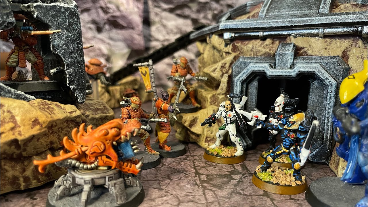 Grimdark Future Firefight - Eternal Dynasty Vs Elf Rogue Avengers (300 Points) S2E8