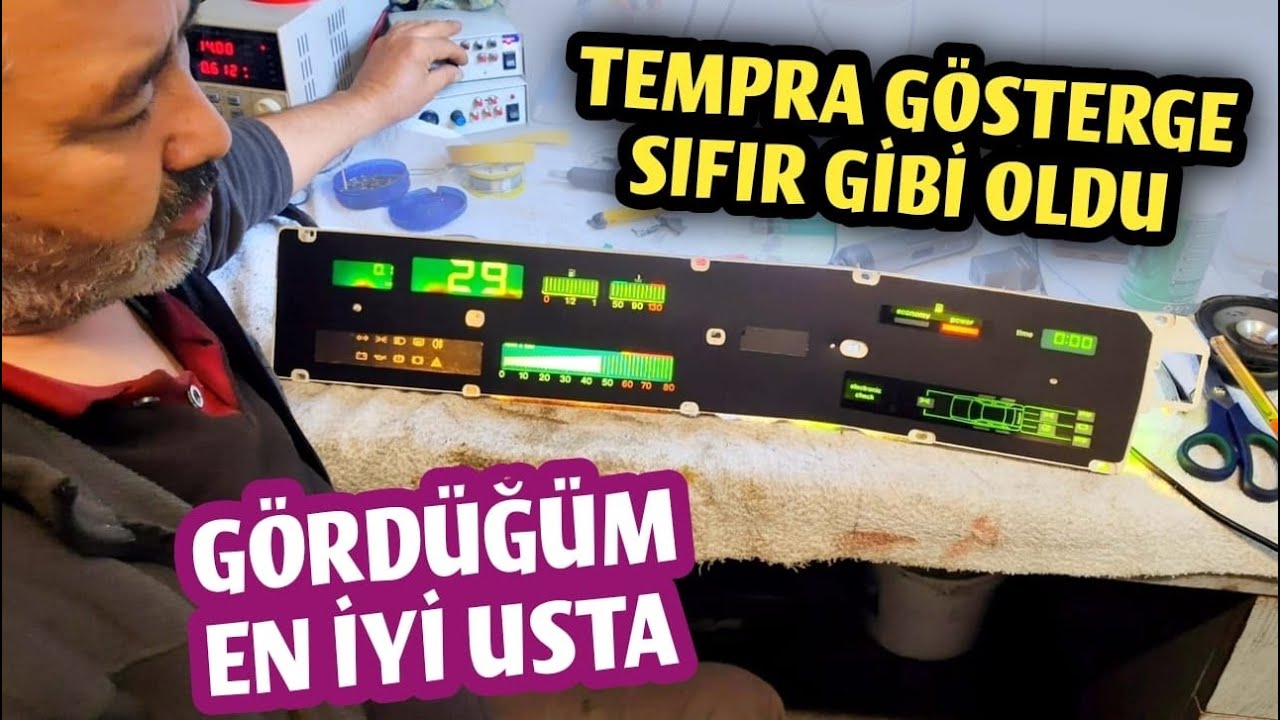 GÖRDÜĞÜM EN İYİ USTA | Fiat Tempra Dijital Gösterge Tamiri Yaptırdım! 0 Km Bayiden Çıkmış Gibi Oldu