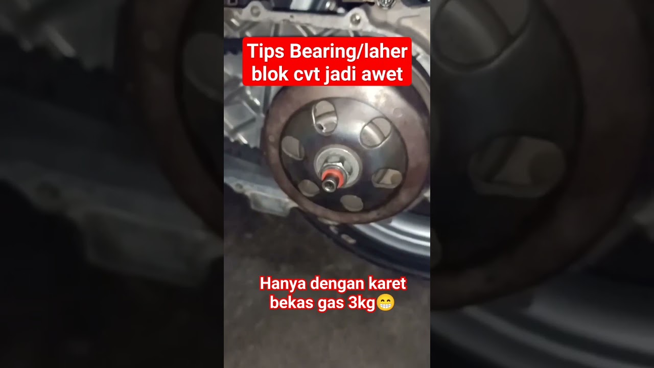 Tips sederhana cara agar bearing/laher cvt awet #shorts