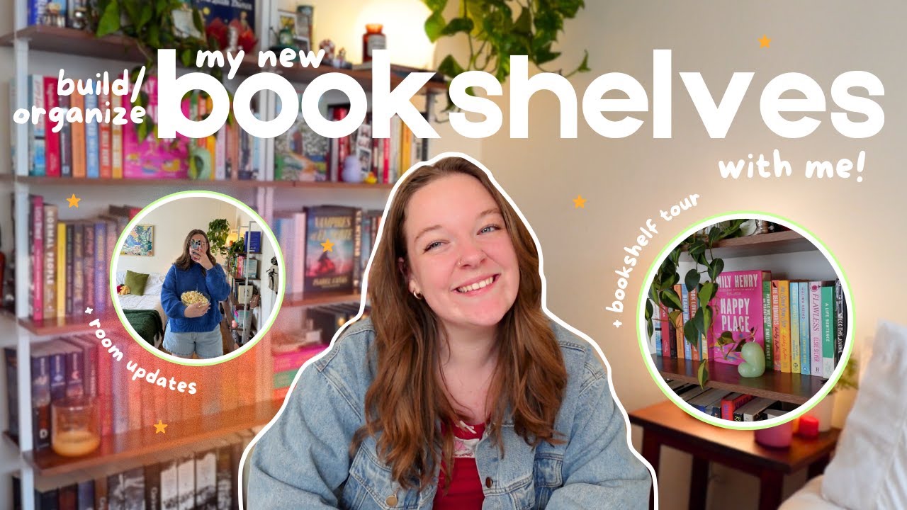 i got new bookshelves! 🌟 build and organize with me + bookshelf tour