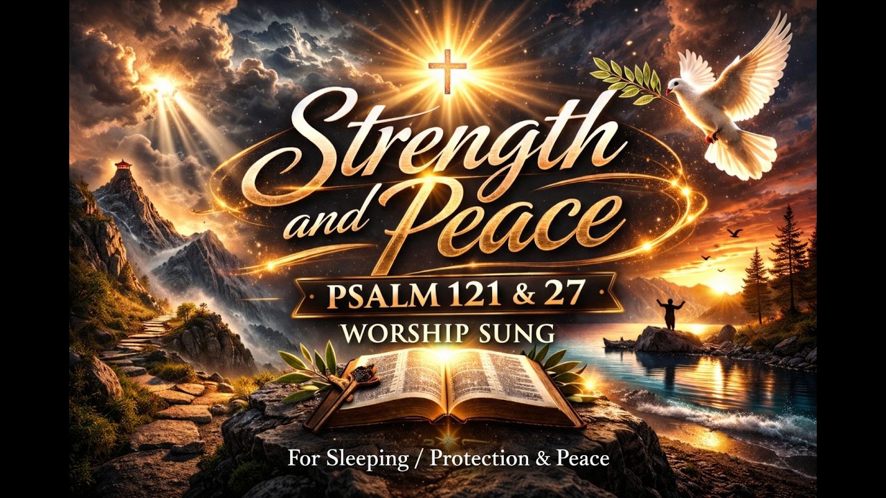 Psalm 121 & Psalm 27 (KJV) | Strength and Peace | Worship Song of Protection for Family & Children!