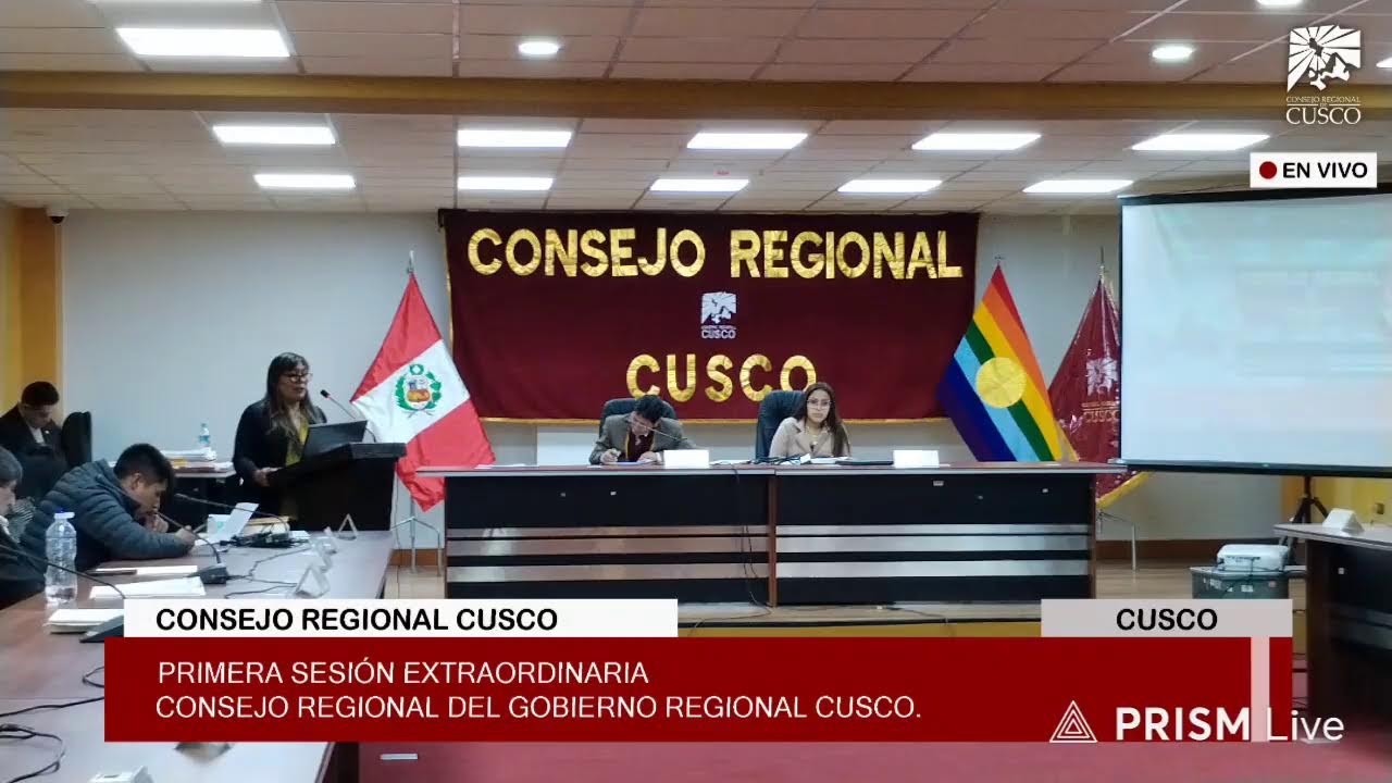 ((🔴)) #ENVIVO / Primera Sesión Extraordinaria del Consejo Regional Cusco.