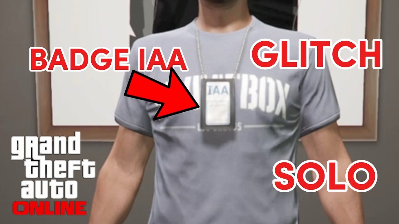 GLITCH SOLO AVOIR LE BADGE IAA SUR VOS TENUES GTA 5 ONLINE !