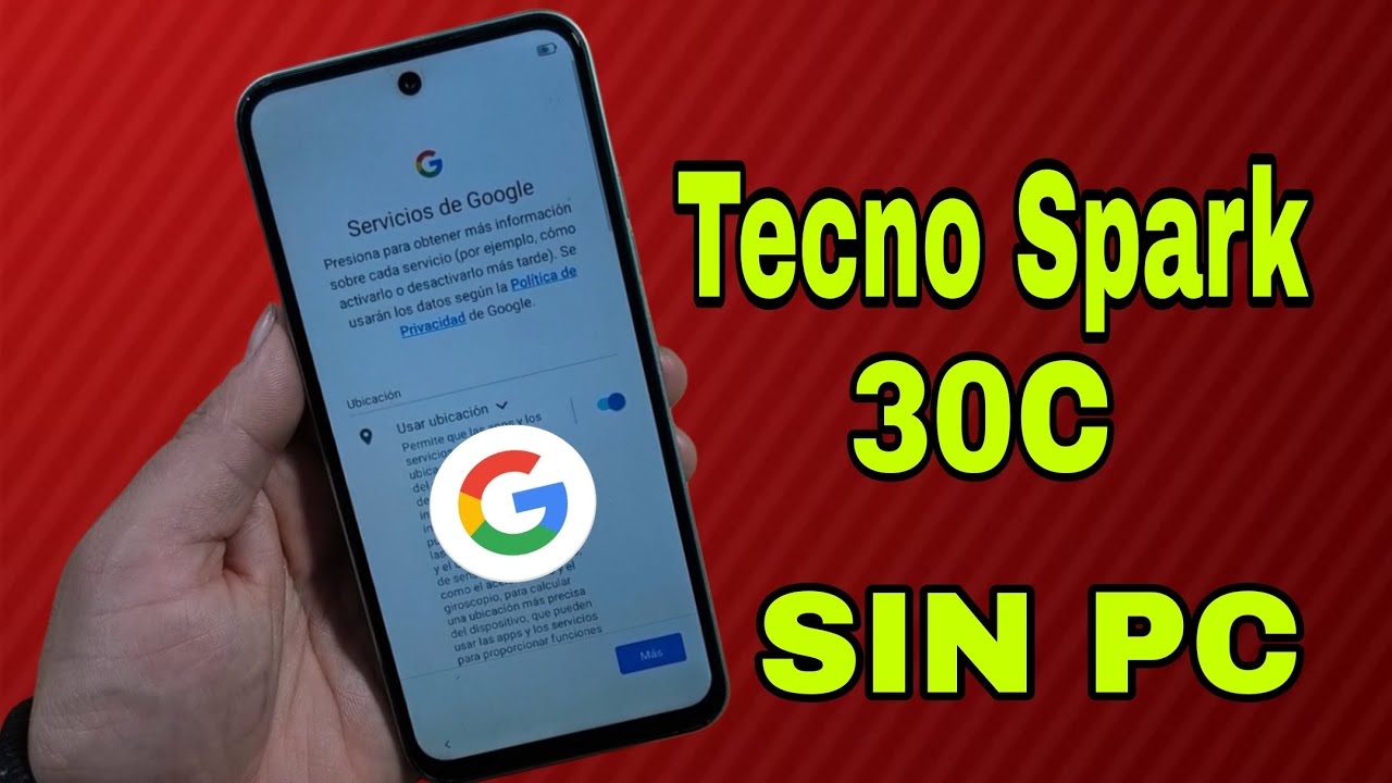 Cómo ELIMINAR Cuenta Google Tecno Spark 30C ✅ SIN Computadora 