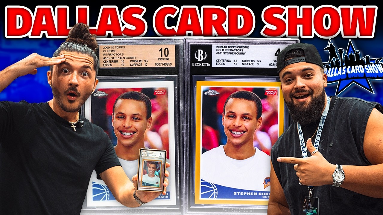 Переговоры о спортивных карточках на 500 000 $ в прямом эфире с выставки Dallas Card Show